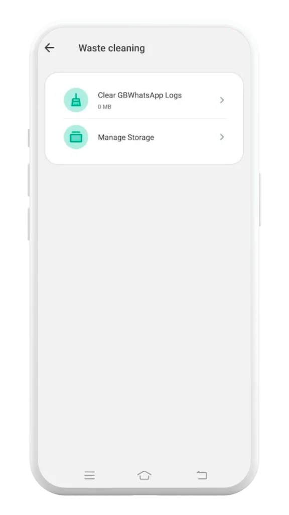 Waste cleaning and storage management