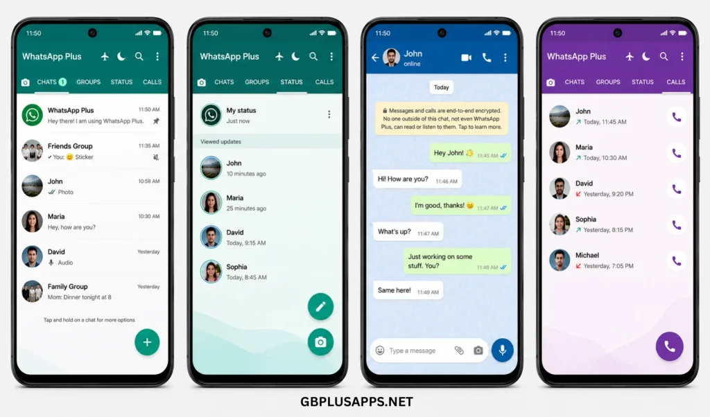 WhatsApp Plus Screenshots gbplusapps.net